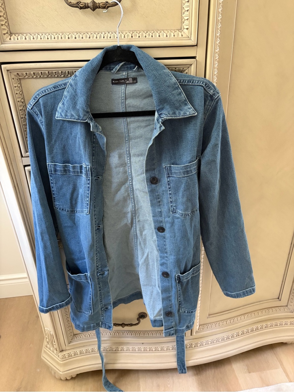 Light Blue Denim Shirt Jacket